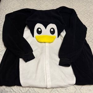Penguin Costume Onesie in Black and White